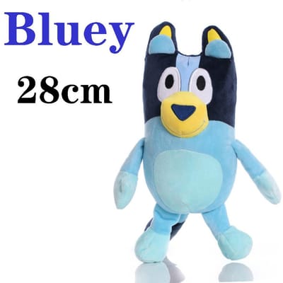 8 Stijlen 17-28cm Bluey Hond Bingo Familie Pluche Speelgoed Cartoon Hond Zacht Knuffeldier Sleutelhanger Pop Verjaardagscadeau Familie Blue-Y Bingo
