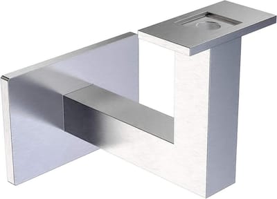 Leuning muurbeugel - Vierkante steun - Veilige trappen - AISI 316 Marine Grade - 1 9/16 inch - Satijn roestvrij staal