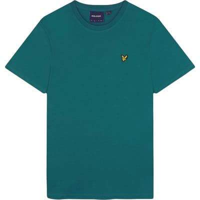 T-shirt uni à col rond pour homme Lyle & Scott XS vert