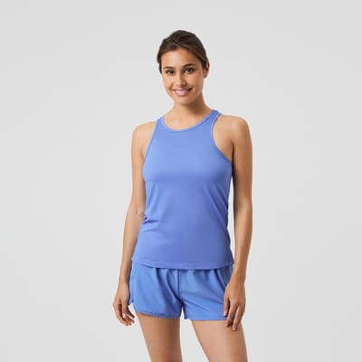 Börn Borg Racerback Sporttop Dames - Sportshirt Zonder Mouwen - Blauw - Gerecycled Polyester - Maat XL