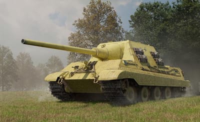 HobbyBoss Modelbouwpakket Auto - 84564 German Sd.Kfz.186 Jagdtiger - Porsche Prod. Plastic - 1:35 - Modelbouw