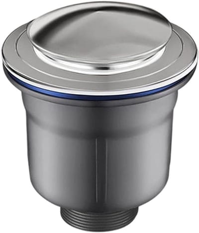 Gootsteen Afvoer Pijp - Afvoerbuis Keuken - Keuken Sanitair - Geur Neutraliserend - 110 x 100 x 45 mm - Grijs