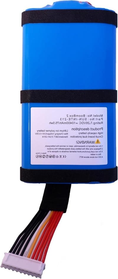 Draadloze Batterij - Oplaadbare Accu - Draagbare Geluidsbox - Hoge Capaciteit - 10000 mAh - Zwart