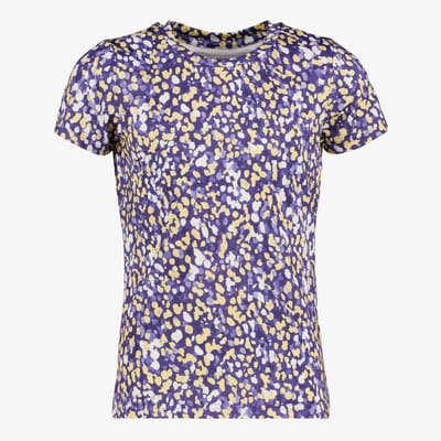 Osaga meisjes sport T-shirt met print paars geel - Maat 116