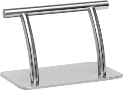 Gabbiano Voetsteun Kapper - Verzwaarde Voet RVS Zilver - Kappersstoel Voetsteun - Salon Voetsteun - 30 x 19 x 19 cm