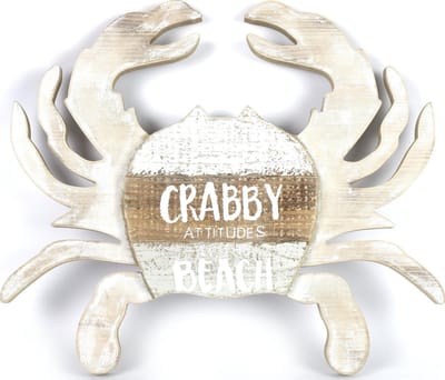 Wandversiering krab Ponti naturel