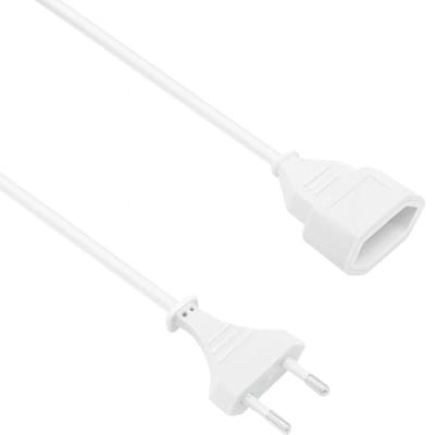 Allteq - Euro verlengkabel - Wit - 1.8 meter