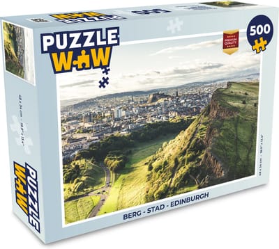 Puzzel Berg - Stad - Edinburgh - Legpuzzel - Puzzel 500 stukjes