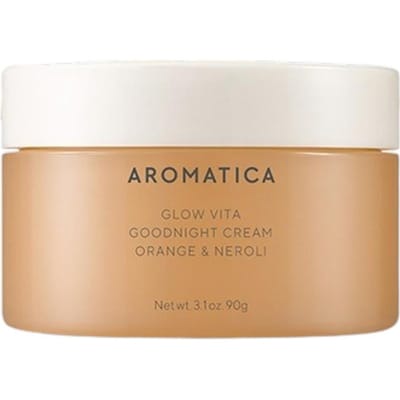 AROMATICA Glow Vita Goede Nacht Sinaasappel & Neroli Crème Uitstraling Hydratatie 90g white