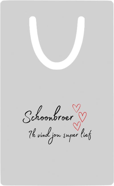 Hacebo® - schoonbroer ik vind jou super lief metalen boekenlegger - Broer - de liefste schoonbroer - verjaardag - cadeautje voor broer - broer artikelen - kado - geschenk Bladwijzer boekenleggers - 7.6 cm x 5cm