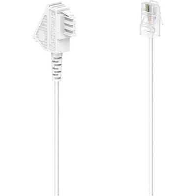 Hama DSL Aansluitkabel [1x Telefoonstekker Duitsland (TAE-F) - 1x RJ45-stekker 8p2c] 6 m Wit