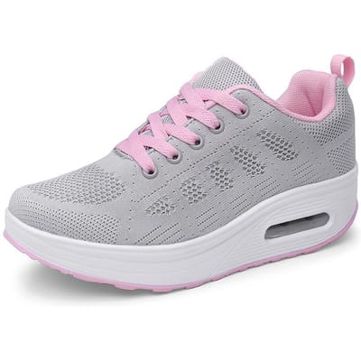 Dames Mesh Schoenen Lente en Zomer Nieuwe Mode Eenvoudige Ademende Schoenen Dames Dikke Zool Lichtgewicht Comfortabele Trendy Schoenen 41 white