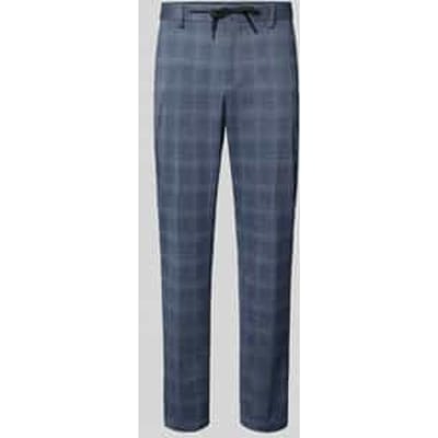 Slim fit pantalon met riemlussen