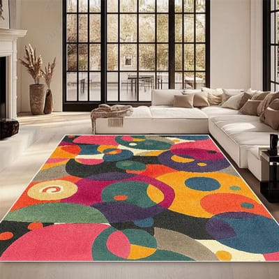 Moderne Decoratie Woonkamer Tapijt Mode Geometrisch Design Grote Kleden Slaapkamer Antislip Kleed Hal Sofa Zijde Pluche Vloermatten 160*200cm