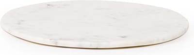 XLBoom Max Marmeren Snijplank Rond - Medium - Wit - 35 × 35 × 2 cm