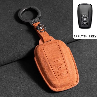 Suede Autotoets Afstandsbediening Sleuteletui Cover Voor Toyota Rav4 Crown Hilux Fortuner Camry Land Cruiser Prado Prius Camry Chr C-Hr Beschermer Fob black