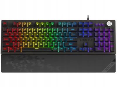 KRUX Frost RGB Membraan Toetsenbord, 107 Toetsen, Volumewiel