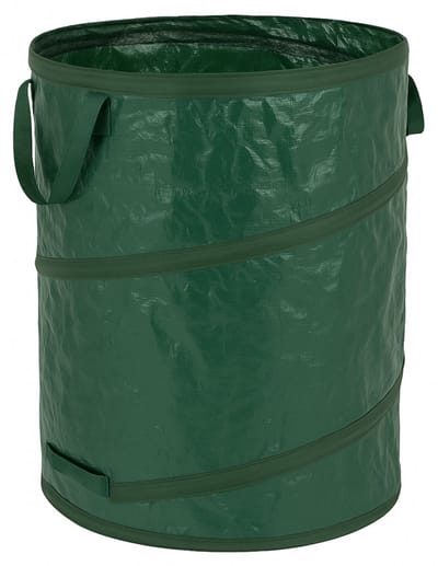 Kinzo Tuinafvalzak Opvouwbaar 120L – Pop-up Tuinzak met Handgrepen – Tuin Afvalzak Voor Bladeren, GFT, Snoeiafval – Stevig Kunststof – Opvouwbaar – ca. 45x75 cm – Compostzak Herbruikbaar