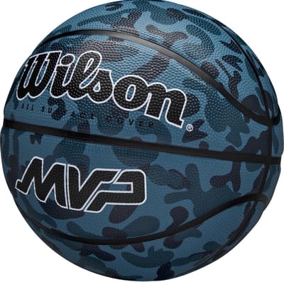 Merkloze basketbal maat 7, blauw, voor outdoor gebruik