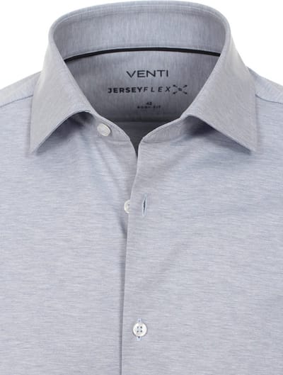 Venti Jerseyflex Overhemd Blauw Body Fit 123955800-100 - XXL