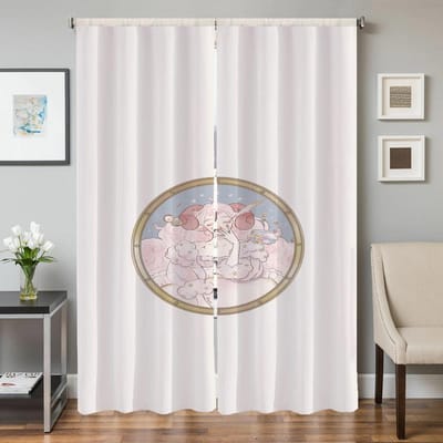 Home Interieur Keuken Gordijnen voor Woonkamer 2 Stuks Verduisterende Gordijnen Deur Gordijn de Zodiac Scheidingswand Slaapkamer Decoratie W50xH70cmx2pcs-CL white