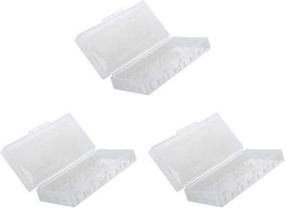 Batterij Opslagbox - Batterij Case - Batterijen Beschermen - Set van 3 - 72 x 43 x 66 cm - Transparant