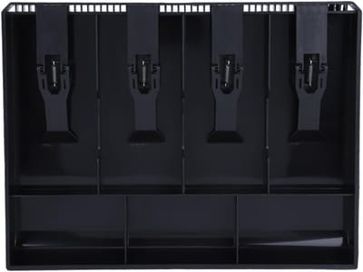 Kassalade Organizer - Geldlade Inzet - Geld Beheren - 4 Biljet 3 Muntvakken - 32 x 24.5 cm - Zwart