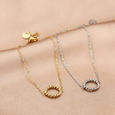 Bijoutheek Armband rondje gedraaid JE13491 Zilver