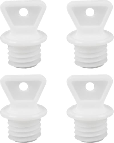 Set van 4 Vervangende Doppen voor Warmwaterkruik - Geschikt voor Warmwaterkruik en Doppen met Schroefdraad (2 x 1.5 cm)