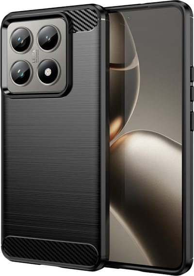 Coverup Hoesje - Geschikt voor Xiaomi 14T Pro Hoesje - Coverup Armor Brushed TPU Back Cover - Zwart