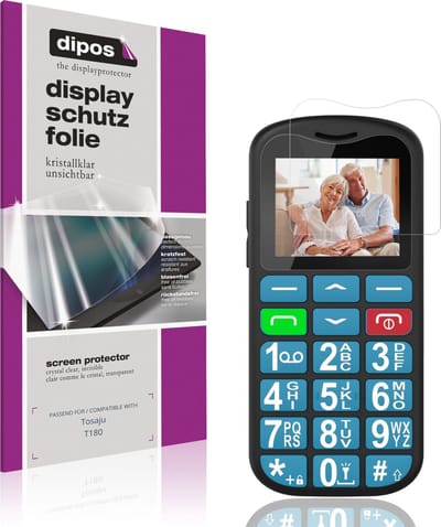 dipos – 4x Beschermfolie geschikt voor Tosaju T180 | Krasbestendige & heldere Screenprotector Ultra-Thin
