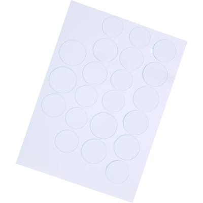 21 stuks 35-45 mm Platte Horlogeglas Lens Set Gladde Rand Hittebestendig Dikte 1,2 mm white