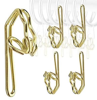 100 Stuks Metalen Gordijnhaken - Eenvoudig te Installeren Gordijnaccessoires, Geschikt voor Gordijnband en Decoratieve Haken