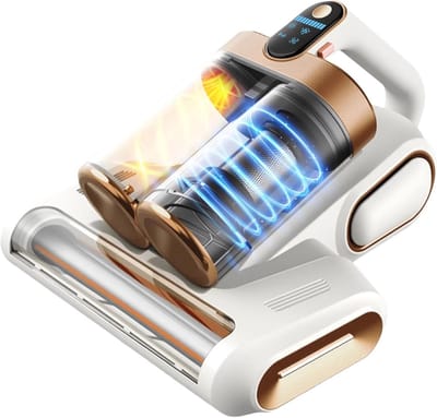 Draadloze Mijtstofzuiger met UV-Licht en Ultrasone Technologie