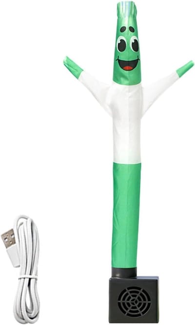 Opblaasbaar figuur - Dansende slang - Aandacht trekken - Automatisch bewegingssysteem - 50 cm hoogte - Helder gekleurd