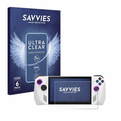 Savvies - Screenprotector voor ASUS ROG Ally (2023) / Ally X (2024) - Folie Beschermfolie transparant 6 Stuks