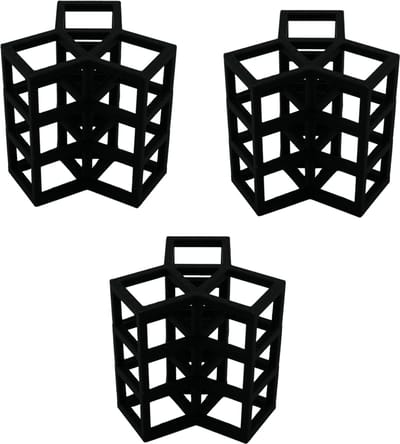 Kuva Garnalen Hotel L – Set van 3 – 3D Geprinte Schuilplaats voor Garnalen – Zwart