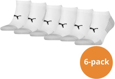 Puma Sport Cushioned Sneakersokken Light 6-pack Wit-39/42