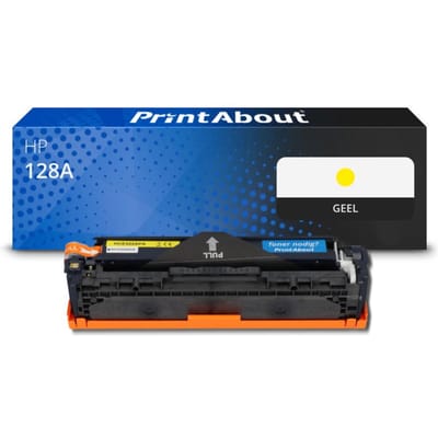 PrintAbout huismerk Toner 128A (CE322A) Geel Geschikt voor HP