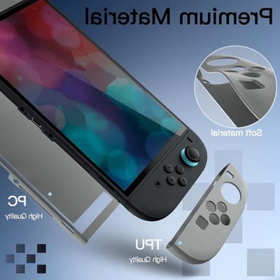 Slim Dockable Case voor Nintendo Switch 2 (2025) - 7.9 Inch, Zachte TPU Grip, Matte Hoes, Krasbestendig en Verwijderbare Joy-Con Bescherming