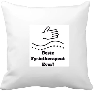 Akyol - beste fysiotherapeut Kussen hoes - Beste fysiotherapeut - therapeut - cadeau - 40 bij 40 cm