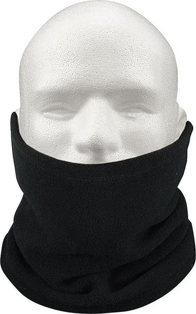 Multifunctionele morf sjaal zwart met fleece