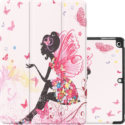 Hoes - Geschikt voor Apple iPad 7 (2019) - 10.2 inch - 7e Generatie - Dun & Stevig - Trifold Bookcase - Hard Cover - Hardcover Book Case - Tablet Hoesje - Elfje