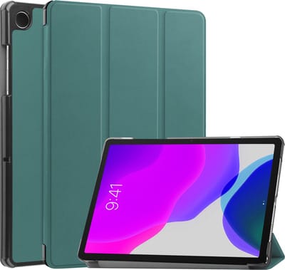 Hoes - Geschikt voor Apple iPad 7 (2019) - 10.2 inch - 7e Generatie - Dun & Stevig - Trifold Bookcase - Hard Cover Case - Met Uitsparing Geschikt voor Apple Pencil - Hardcover Book - Tablet Hoesje - Donkergroen