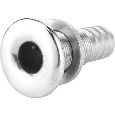 Raccord traversant pour yacht, sortie de 34 pouces, raccords de drainage d'eau de bateau en acier inoxydable 316, bouchon gray