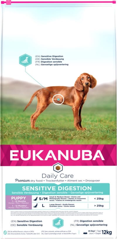 Voer Eukanuba Puppy/junior Kip 12 kg