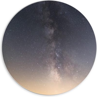 Forex Wandcirkel - Mooie Sterrenhemel - 70x70cm Foto op Wandcirkel (met ophangsysteem)