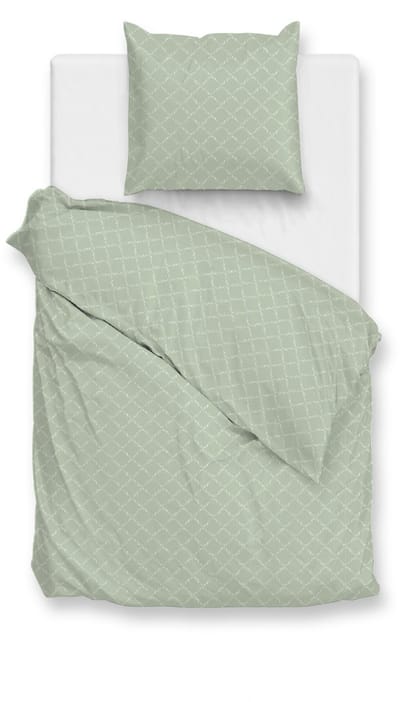 Zohome Linea-di-Satinado Dekbedovertrek - 100% Katoen-Satijn - 140x220 - Groen