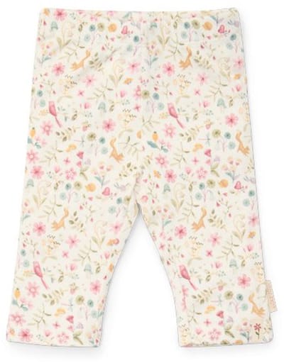 Little Dutch Legging - Maat 50 - Broek Meisjes - Wit - Fairy Garden Newborn