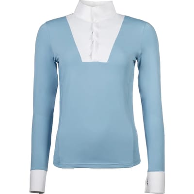 Dames wedstrijdpolo met lange mouwen HKM Virginia